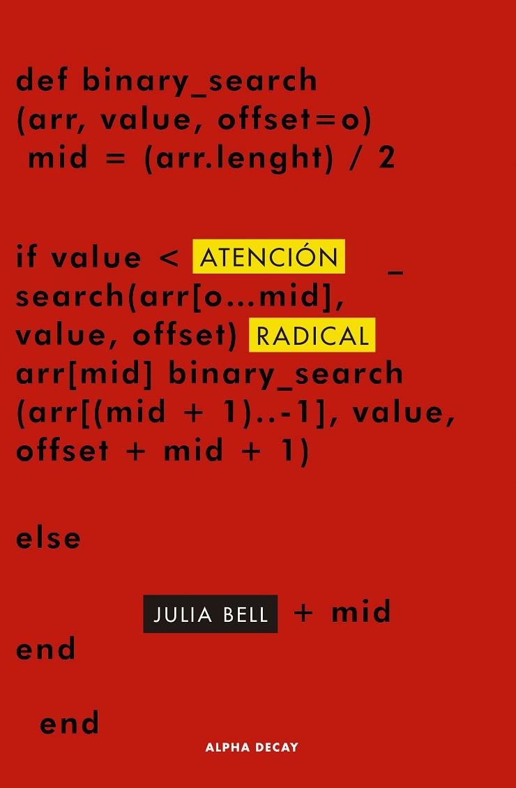 ATENCION RADICAL | 9788412290196 | Bell, Julia