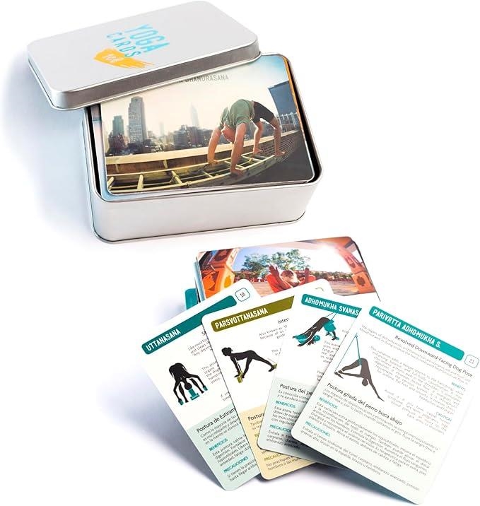 Yoga Cards 108, una herramienta esencial para tu práctica de yoga. Inlcuye 92 Asanas, 3 Kriyas, los 5 elementos y los 8 Pasos del Ashtanga Yoga de ... | YC108 | Yoga Cards