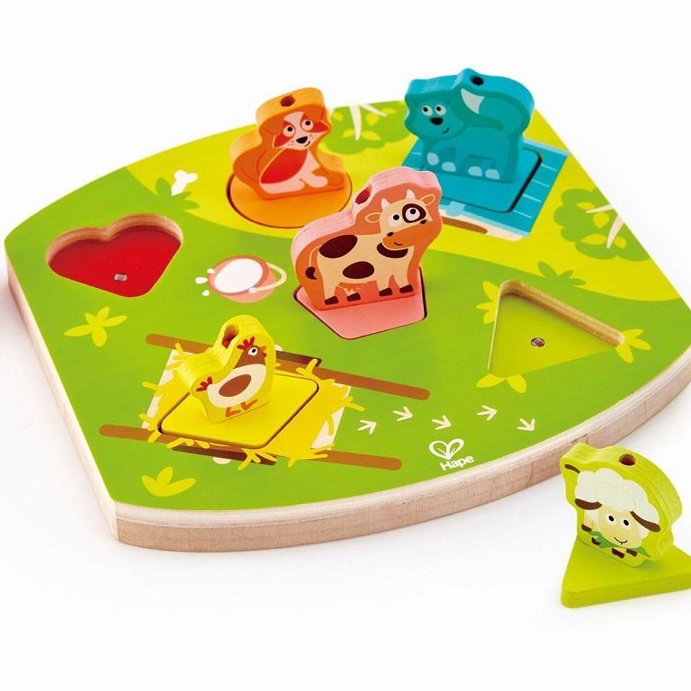JUEGO HAPE PUZZLE DE LA GRANJA | 6943478018907